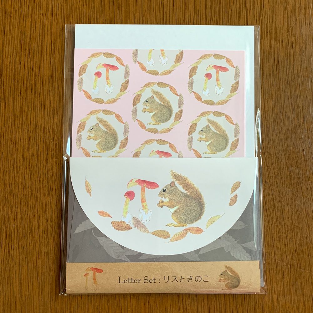 Letter Set リスときのこ