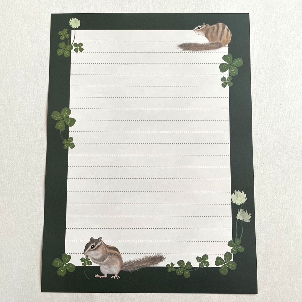 Letter Set シマリスとクローバー