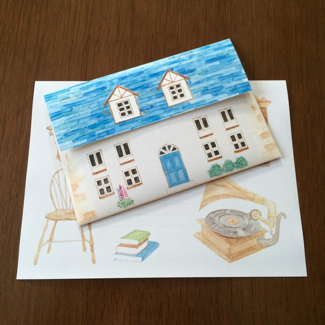 Letter Set Blue Roof Home