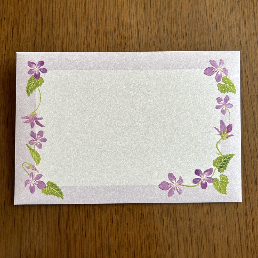 Letter Set シマリスとスミレ 〜小さな幸せ〜