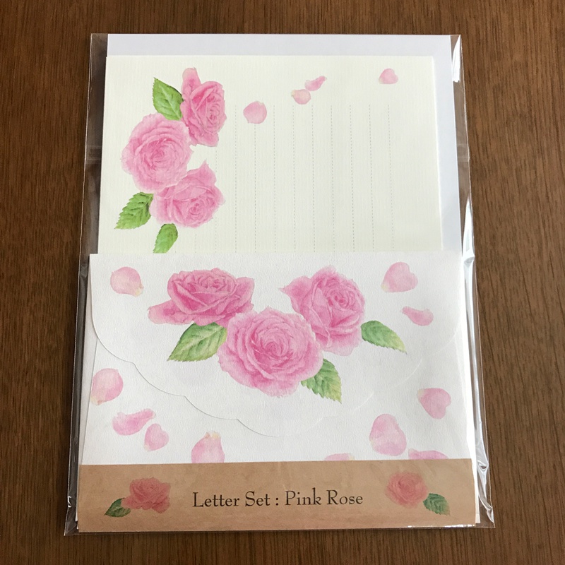 Letter Set Pink Rose