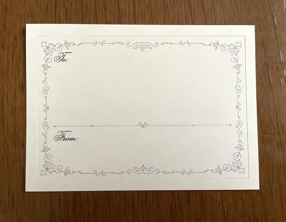 オリジナル飾り罫「Spiral」宛名ラベルシール