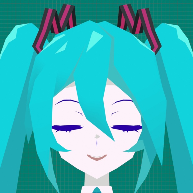 【.blend + Rig】初音ミク 3Dモデル お布施版 / Hatsune Miku 3D Model (Full Rig)