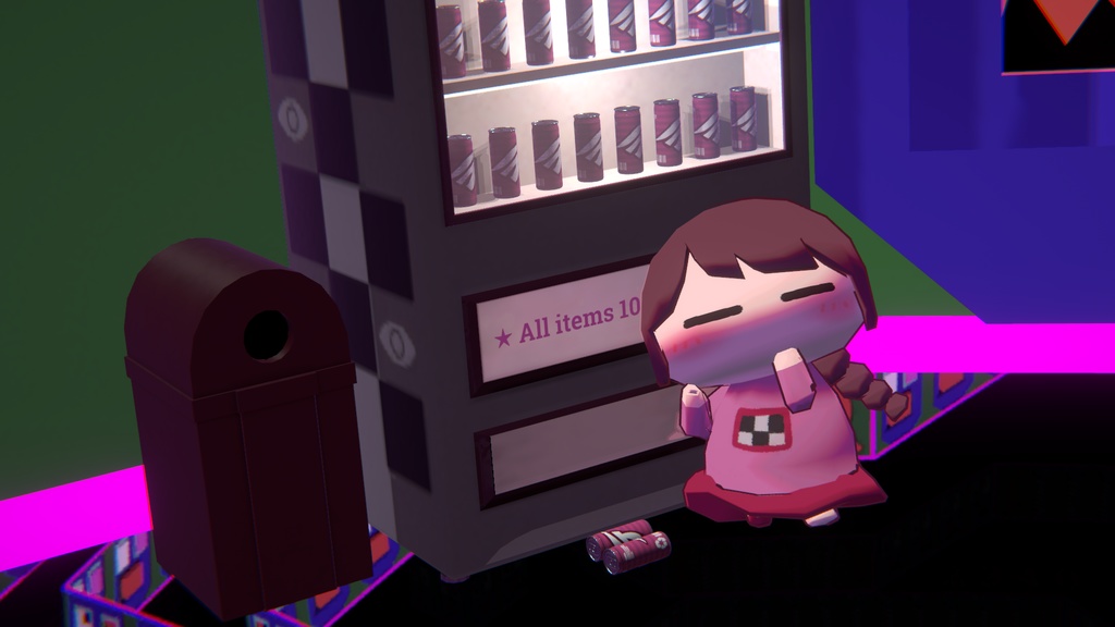 【Free】Yumenikki / ゆめにっき「窓付き」3Dモデル VRC用セッティング済