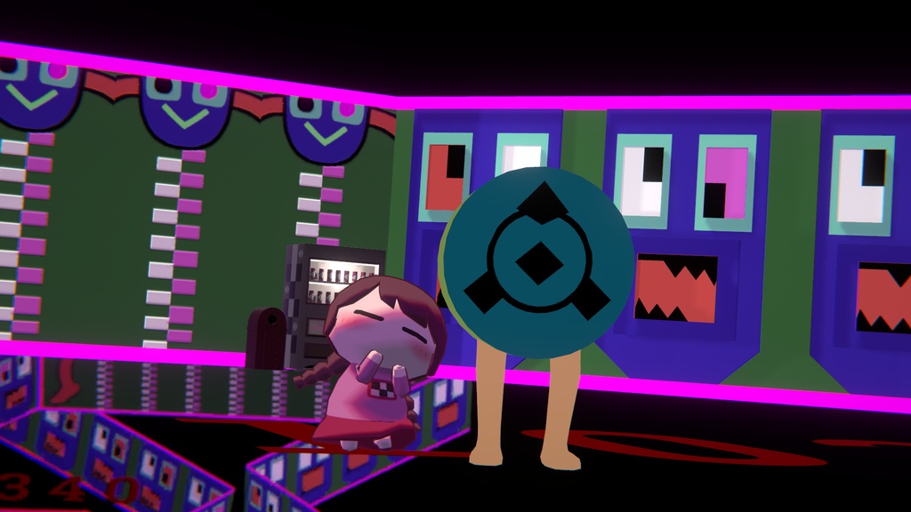 【Free】Yumenikki / ゆめにっき「窓付き」3Dモデル VRC用セッティング済
