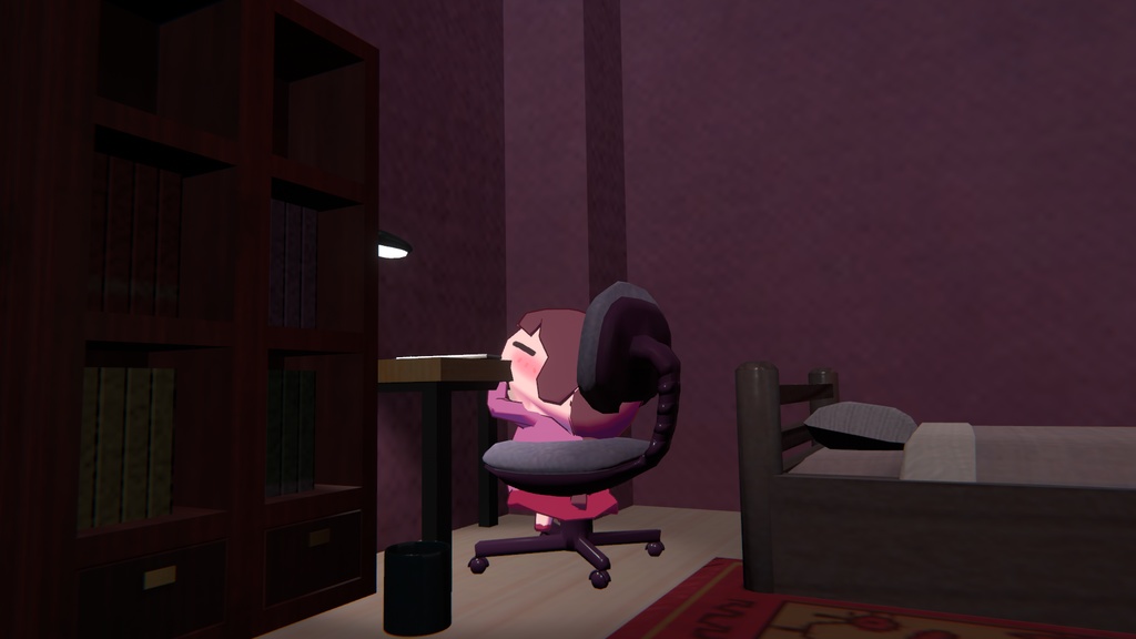 【Free】Yumenikki / ゆめにっき「窓付き」3Dモデル VRC用セッティング済