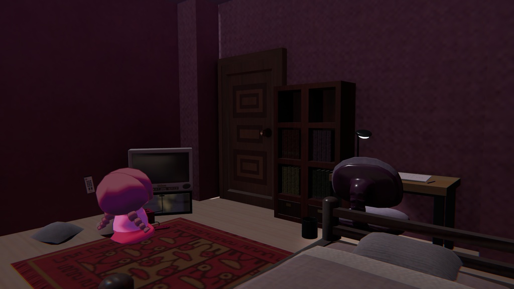 【Free】Yumenikki / ゆめにっき「窓付き」3Dモデル VRC用セッティング済
