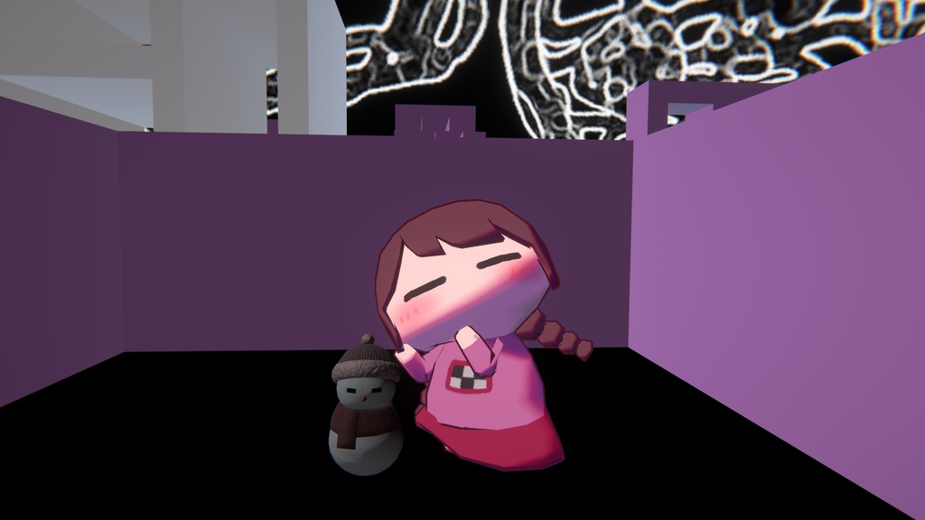 【Free】Yumenikki / ゆめにっき「窓付き」3Dモデル VRC用セッティング済