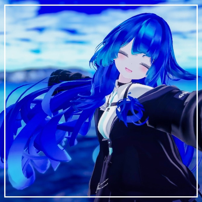 【ルルネ専用】動く!ゆらゆら水面しっぽ&髪マテリアル