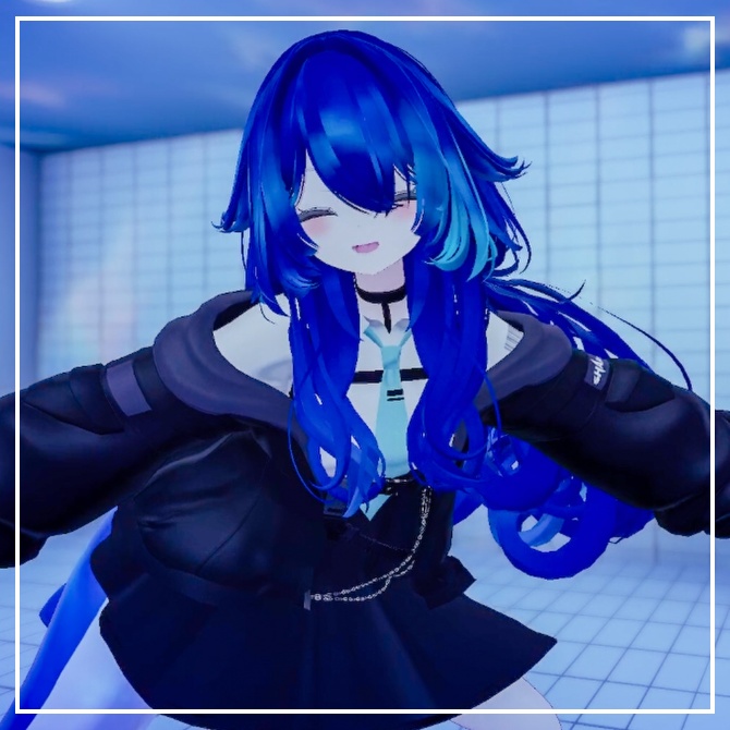 【ルルネ専用】動く!ゆらゆら水面しっぽ&髪マテリアル