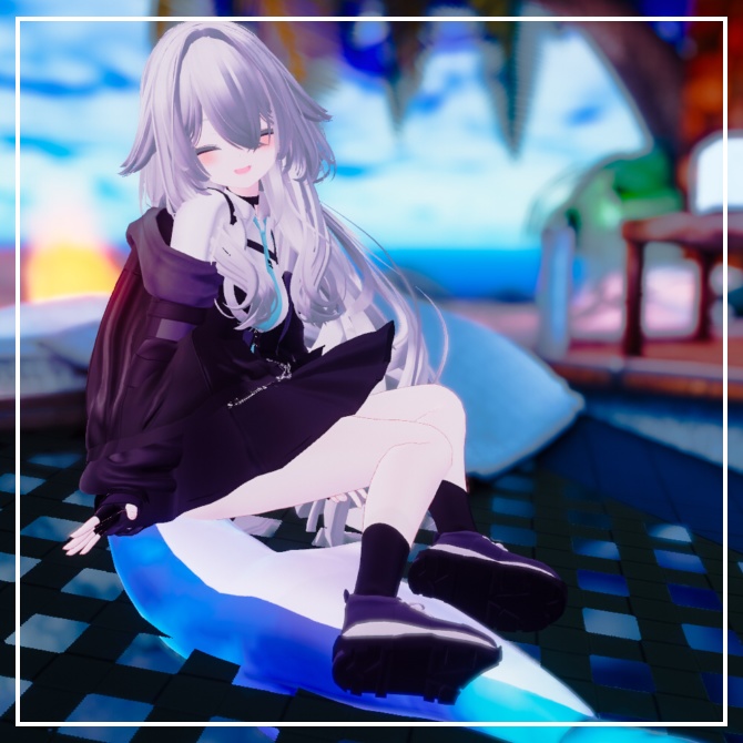 【ルルネ専用】動く!ゆらゆら水面しっぽ&髪マテリアル