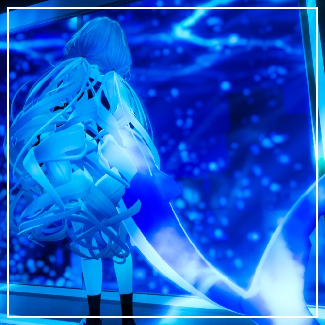 【ルルネ専用】動く!ゆらゆら水面しっぽ&髪マテリアル