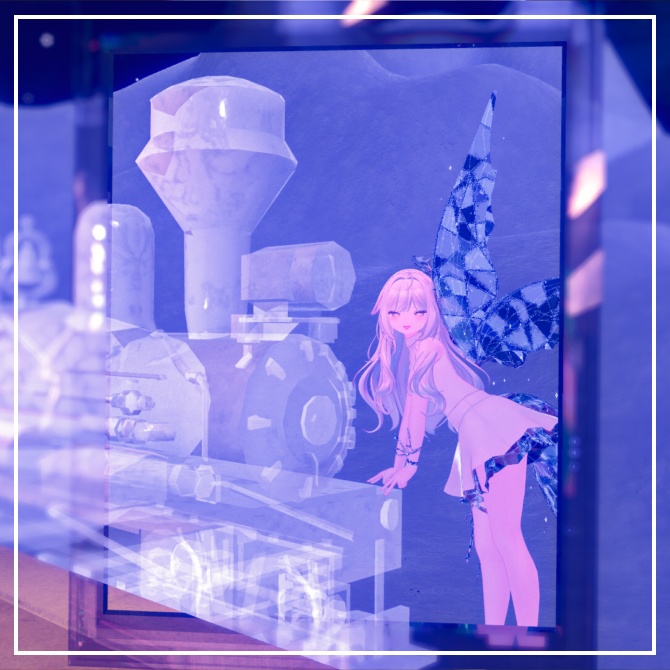 自動設定☑「なりきり絵画!額縁ギミック」ヘイロー・汎用マテリアル付き