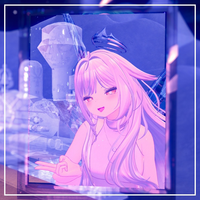 自動設定☑「なりきり絵画!額縁ギミック」ヘイロー・汎用マテリアル付き