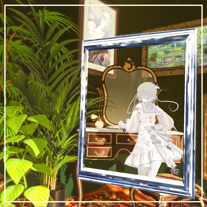 自動設定☑「なりきり絵画!額縁ギミック」ヘイロー・汎用マテリアル付き