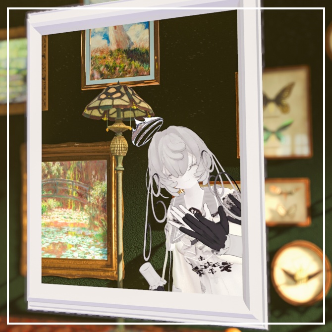 自動設定☑「なりきり絵画!額縁ギミック」ヘイロー・汎用マテリアル付き