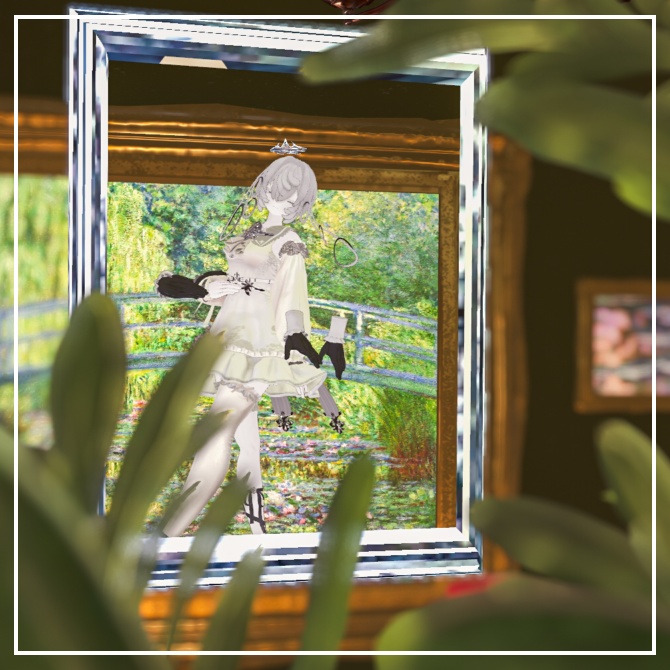 自動設定☑「なりきり絵画!額縁ギミック」ヘイロー・汎用マテリアル付き