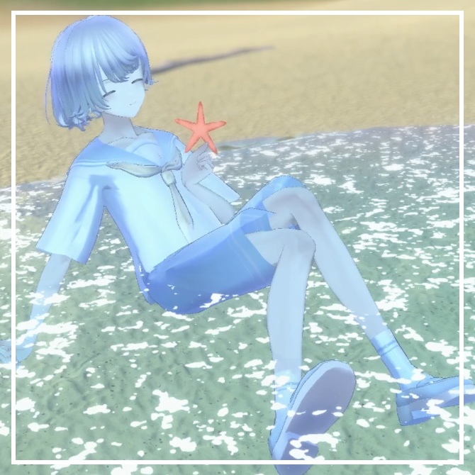 【Free/無料】シンプル少年セーラー服【+Head対応】
