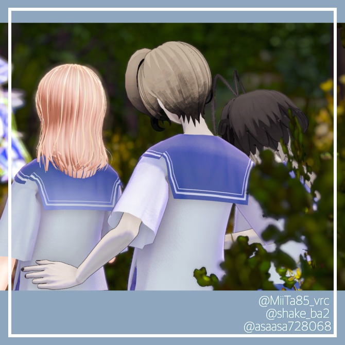 【Free/無料】シンプル少年セーラー服【+Head対応】