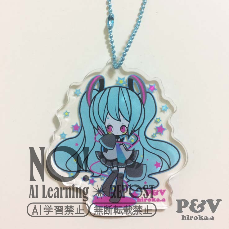 ボーカロイド　初音ミクアクリルキーホルダー