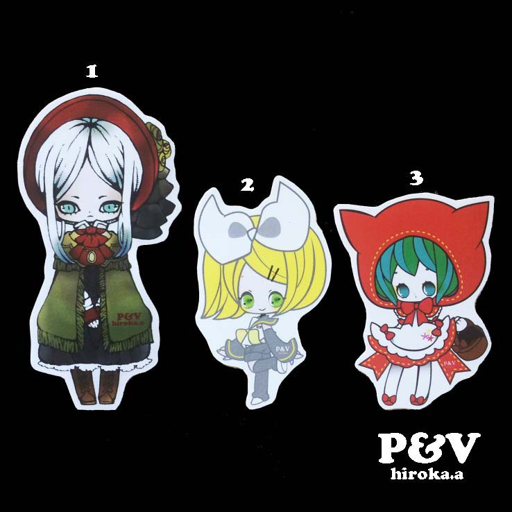 版権　シール（3種）