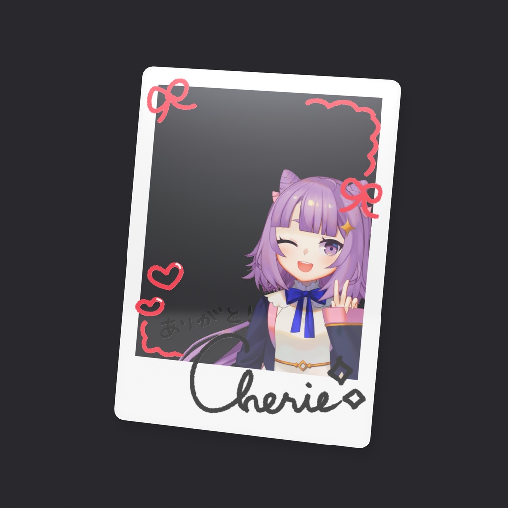 【カード】シェリサイン入りスナップフォトカード