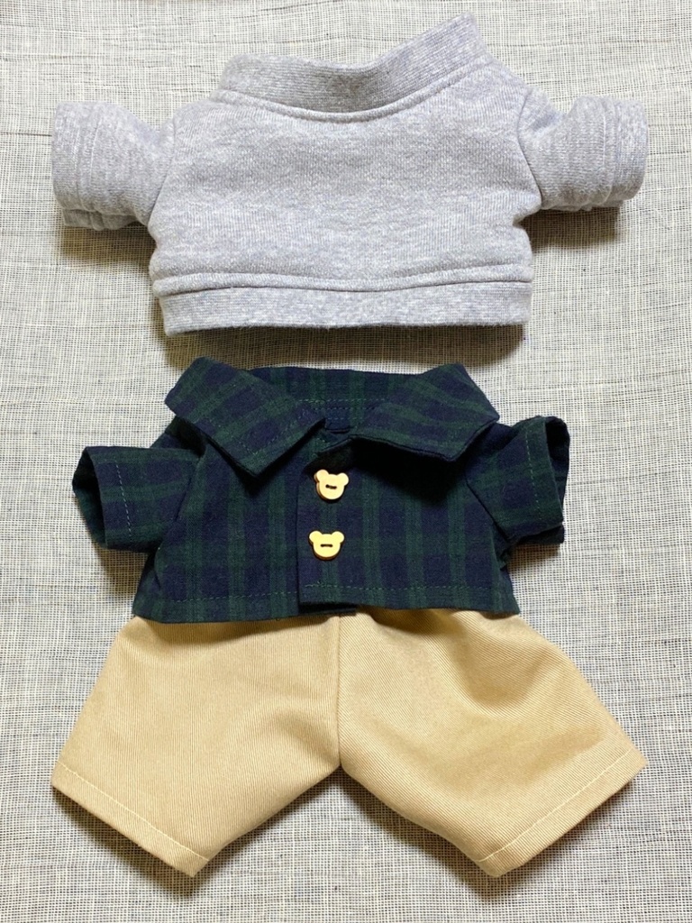 ぬいぐるみ服3点セット