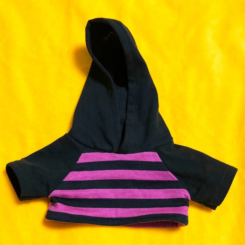 くまのぬいぐるみ用 ラグランパーカー & デニムかぼちゃパンツ