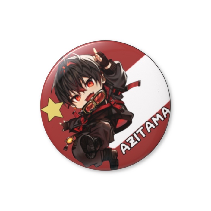 味玉の王ミニキャラ缶バッチ