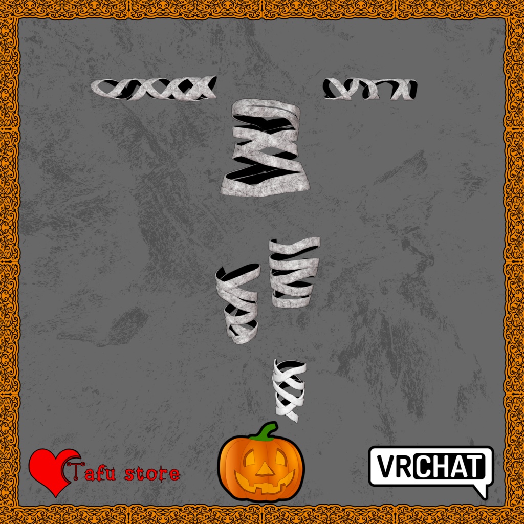 Medical Error:ハロウィーン包帯コス(VRChat・6アバター対応)