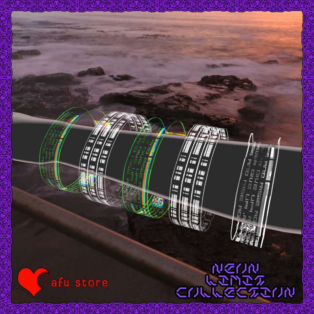 Neon Holo Bracelets 💖 アバター・ブレスレット  💖 VRChat 💖