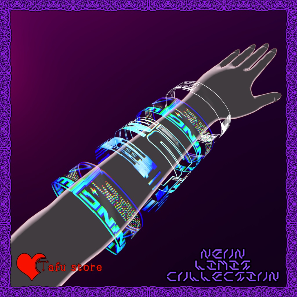 Neon Holo Bracelets 💖 アバター・ブレスレット  💖 VRChat 💖