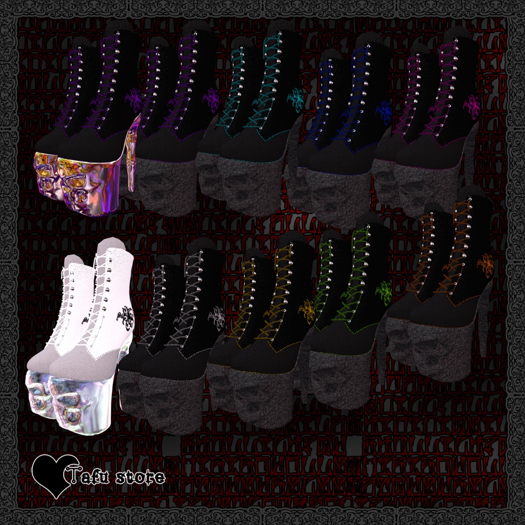 [50%OFF] Skullick スカルブーツ（VRChat・7アバター対応・lilToon）