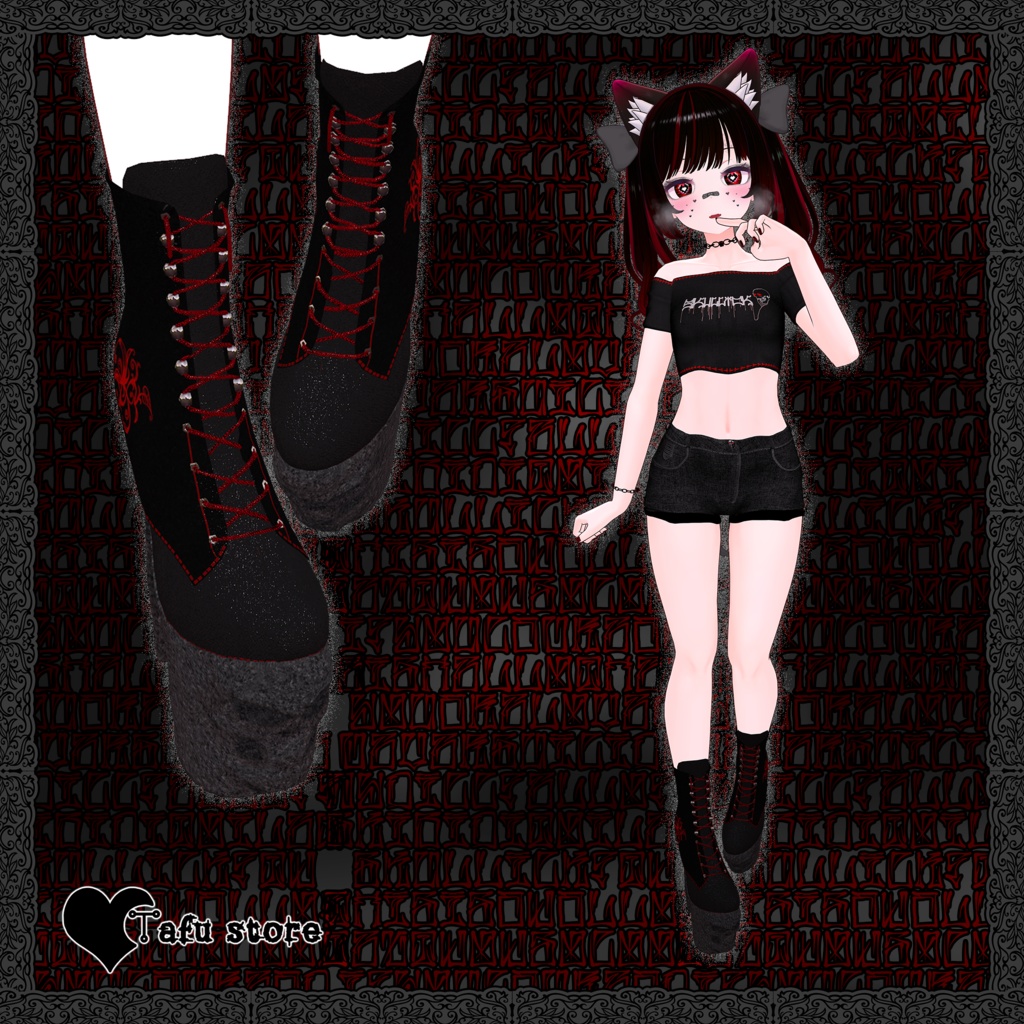 [50%OFF] Skullick スカルブーツ（VRChat・7アバター対応・lilToon）