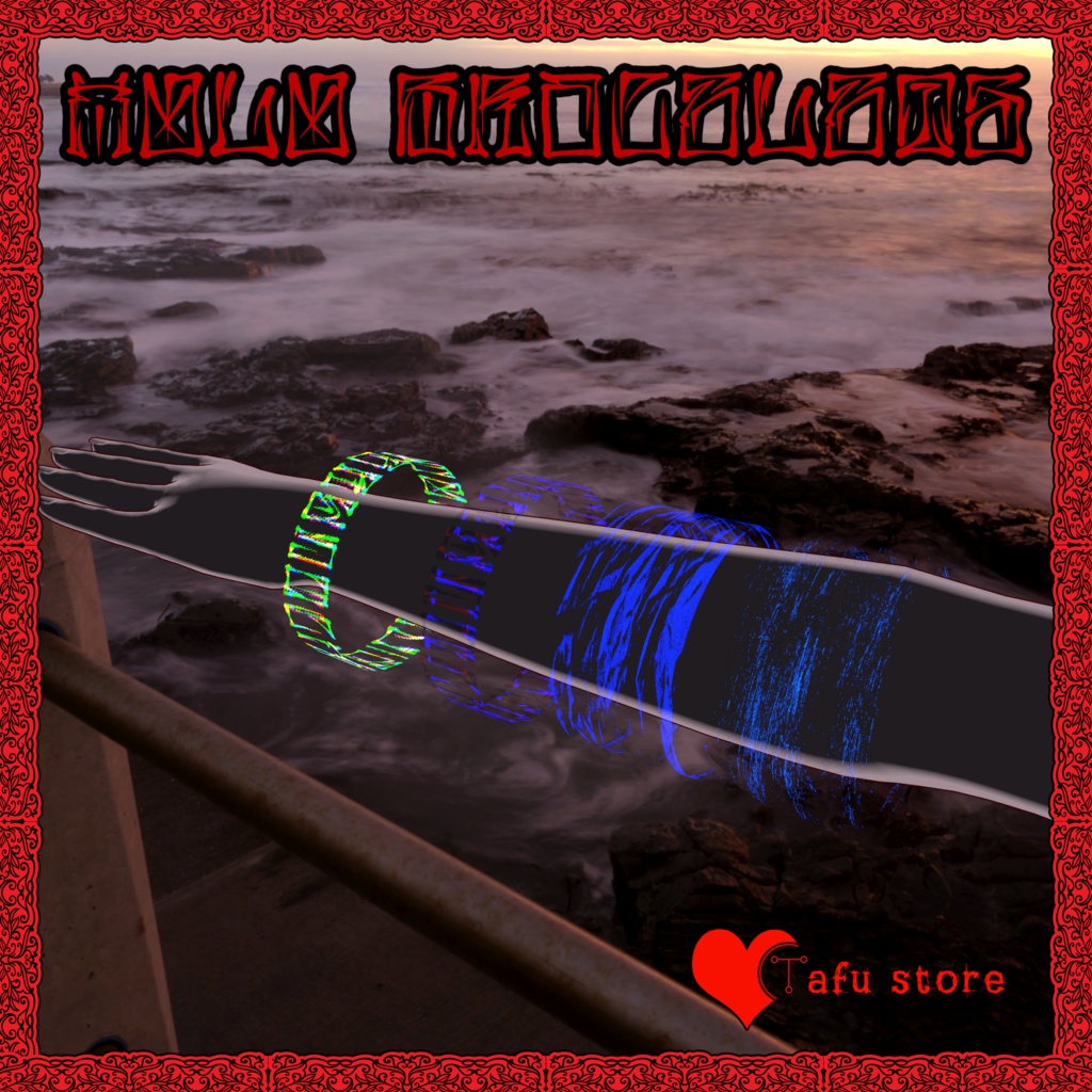 Emo Holo Bracelets ❤️ エモ・サイバー・ブレスレット ❤️ VRChat ❤️