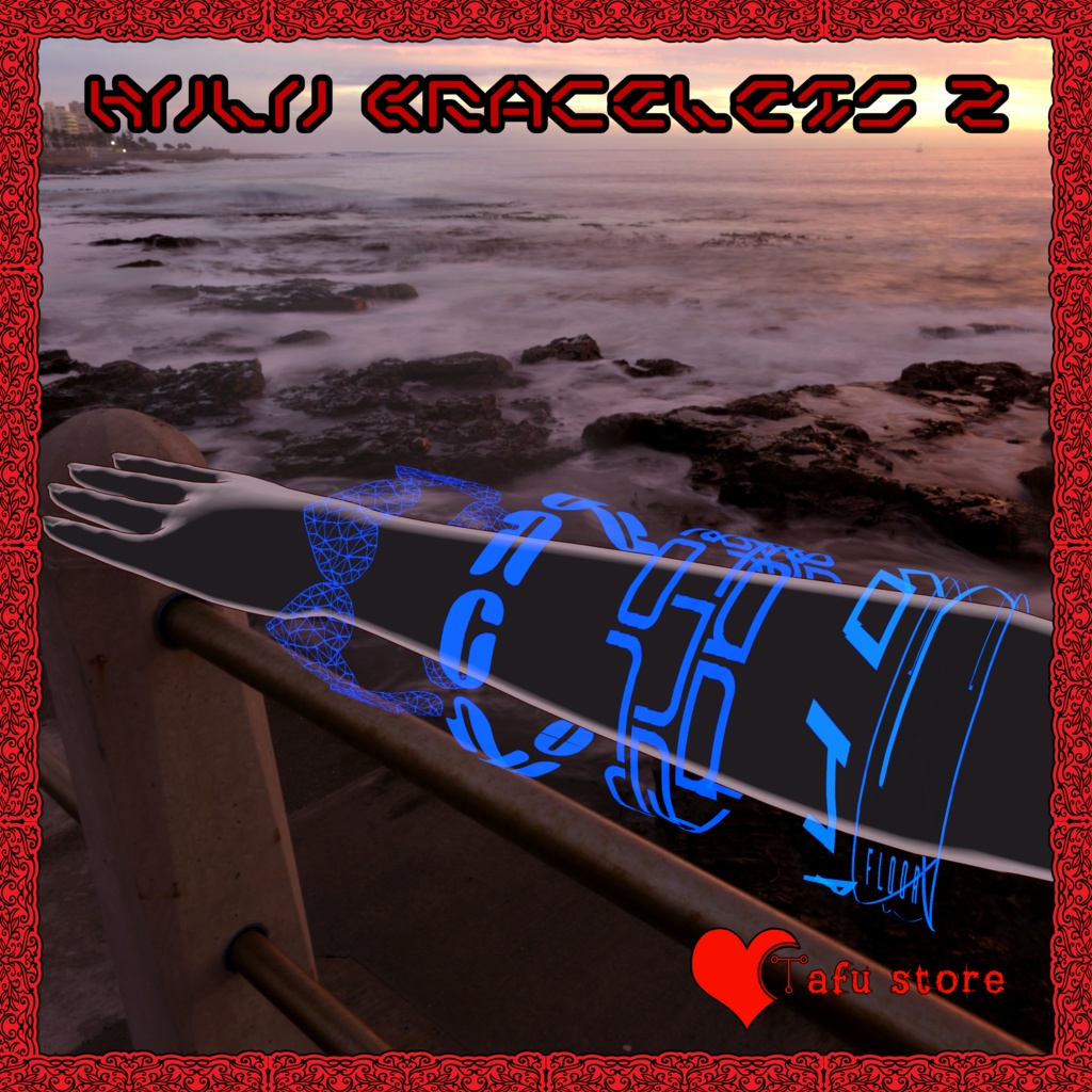 Neon Holo Bracelets 2 ❤️ アバター・ブレスレット 2 ❤️ VRChat ❤️