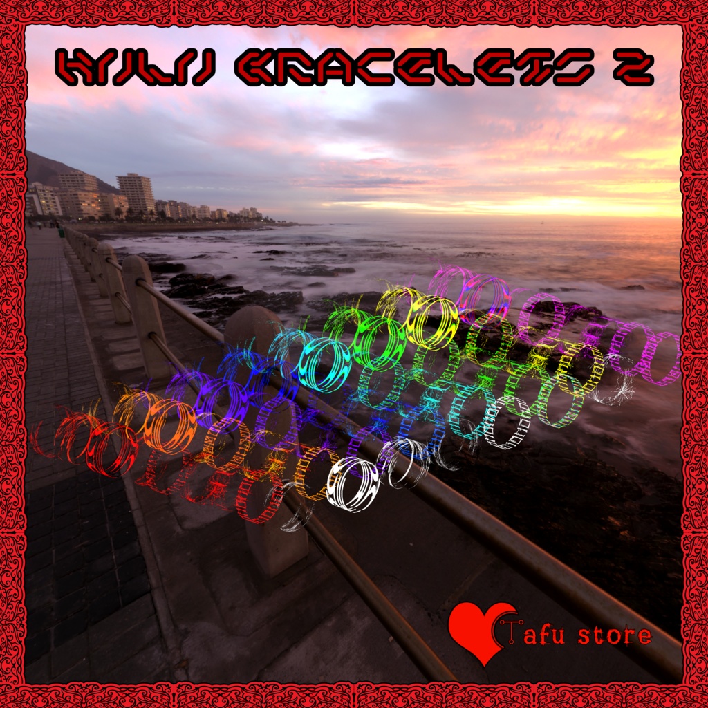 Neon Holo Bracelets 2 ❤️ アバター・ブレスレット 2 ❤️ VRChat ❤️