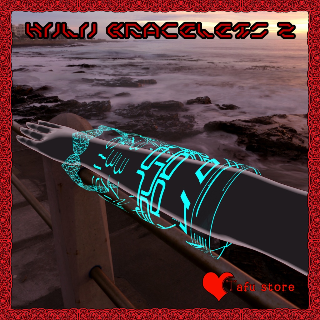 Neon Holo Bracelets 2 ❤️ アバター・ブレスレット 2 ❤️ VRChat ❤️