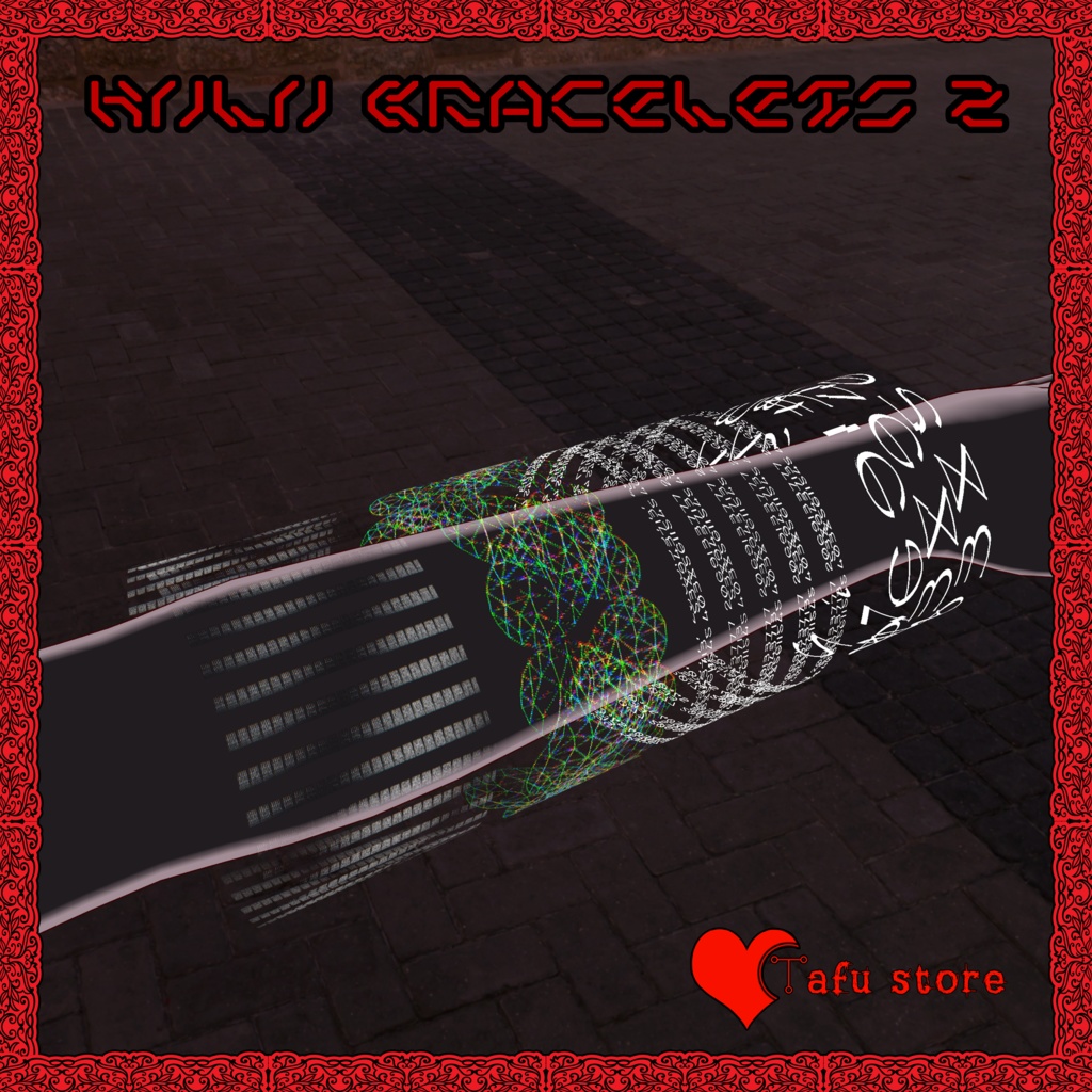 Neon Holo Bracelets 2 ❤️ アバター・ブレスレット 2 ❤️ VRChat ❤️