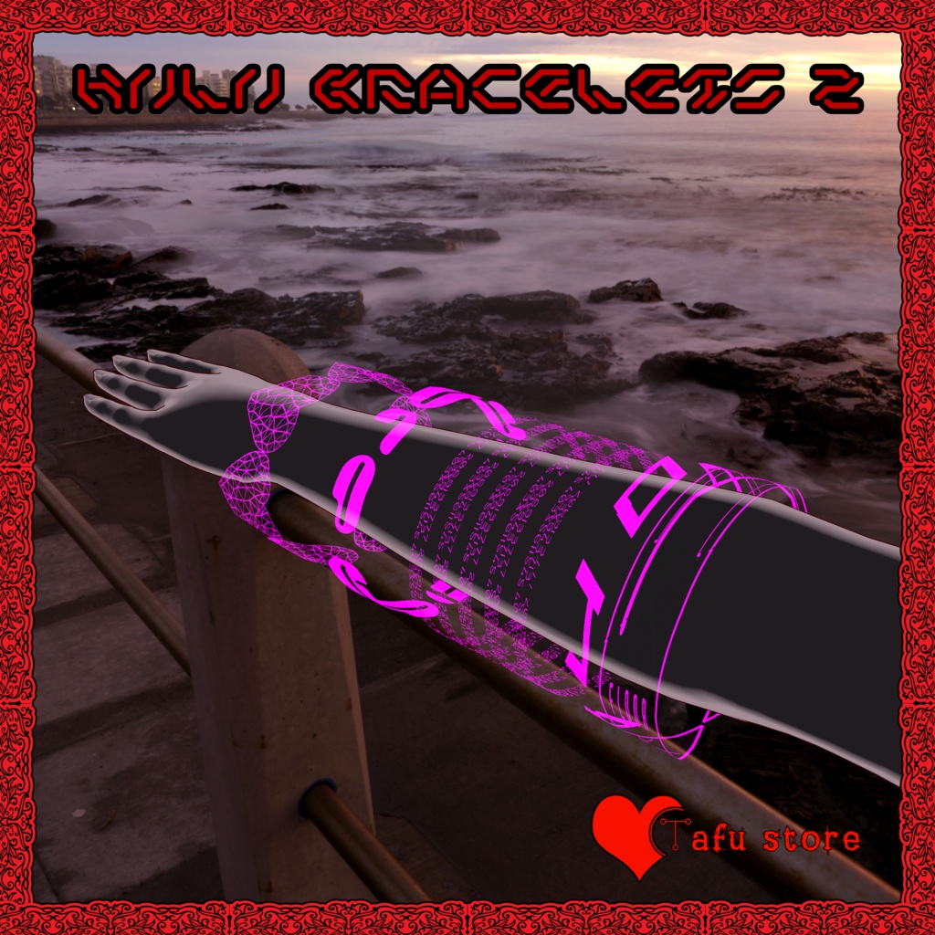 Neon Holo Bracelets 2 ❤️ アバター・ブレスレット 2 ❤️ VRChat ❤️