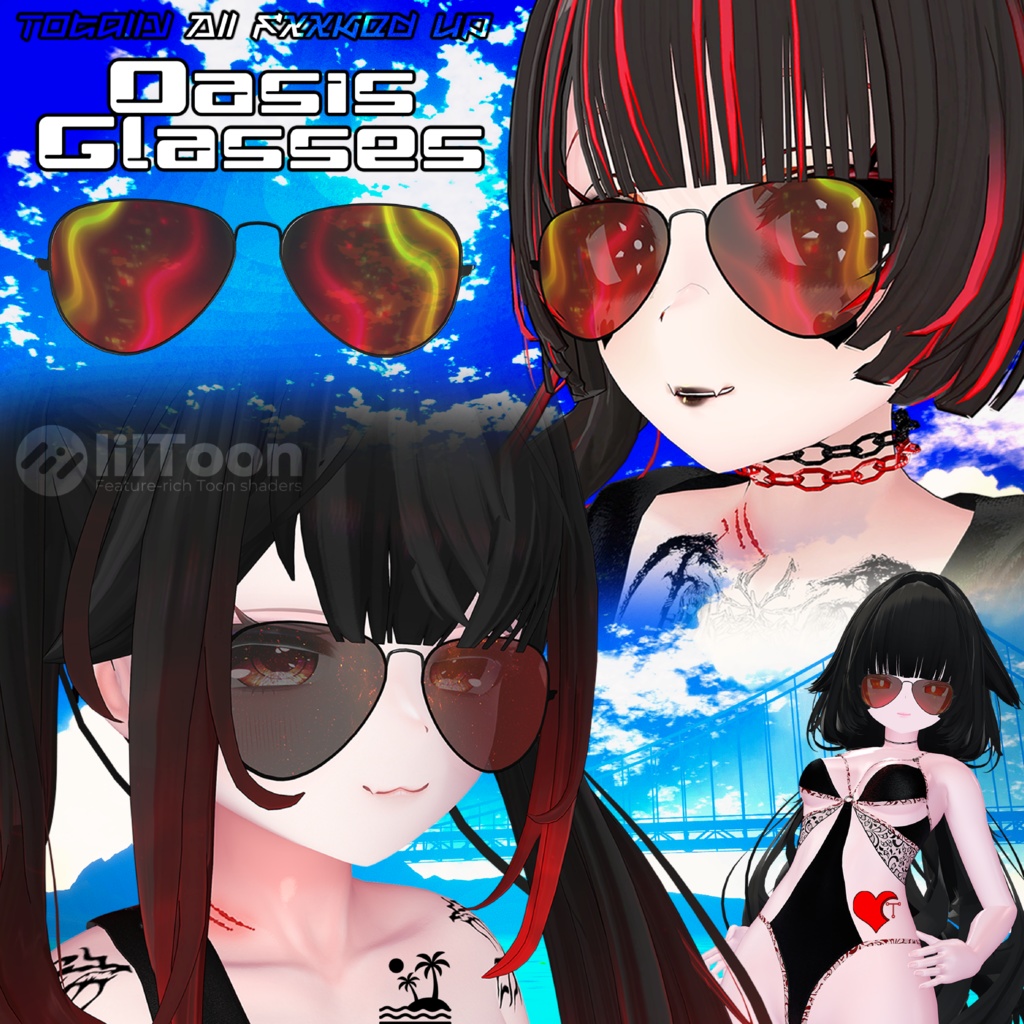 [無料] Oasis Sunglasses ❤️‍🔥 オアシス・サングラス ❤️‍🔥 8アバター ❤️‍🔥 