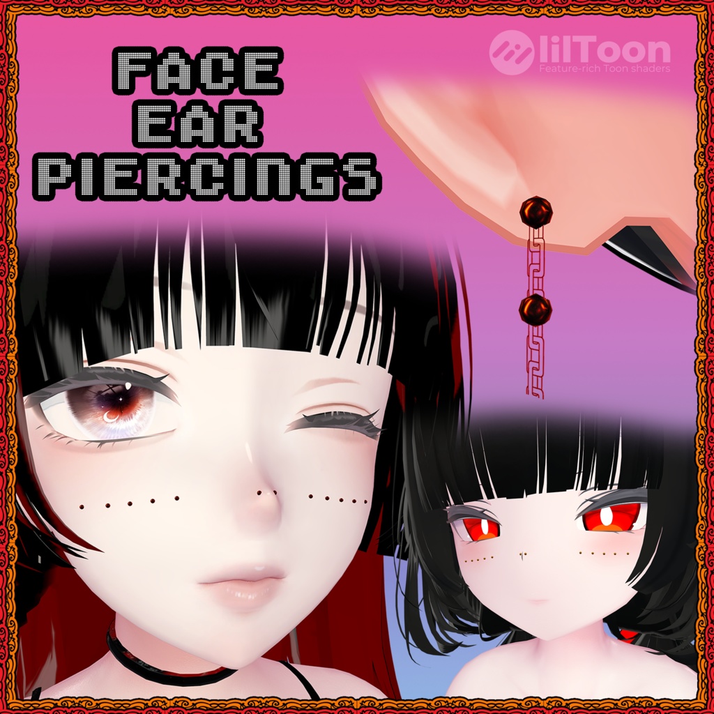 [無料] Face + Ear Piercings❣️顔と耳のピアス❣️10 Avatars ❣️ TafuStore 衣類 ❣️