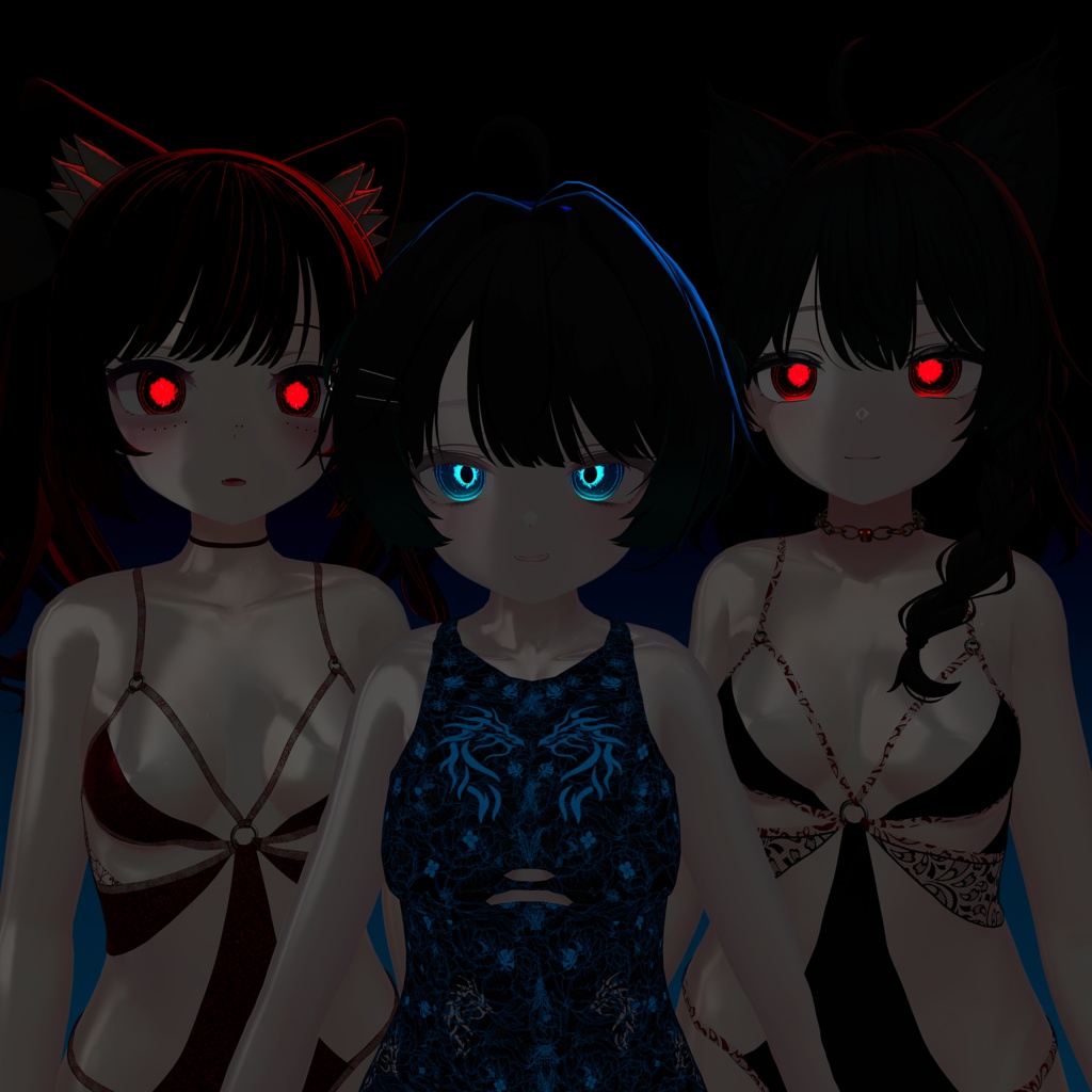 Oasis Vision ♥ VRChat瞳テクスチャ ♥ 10アバター対応