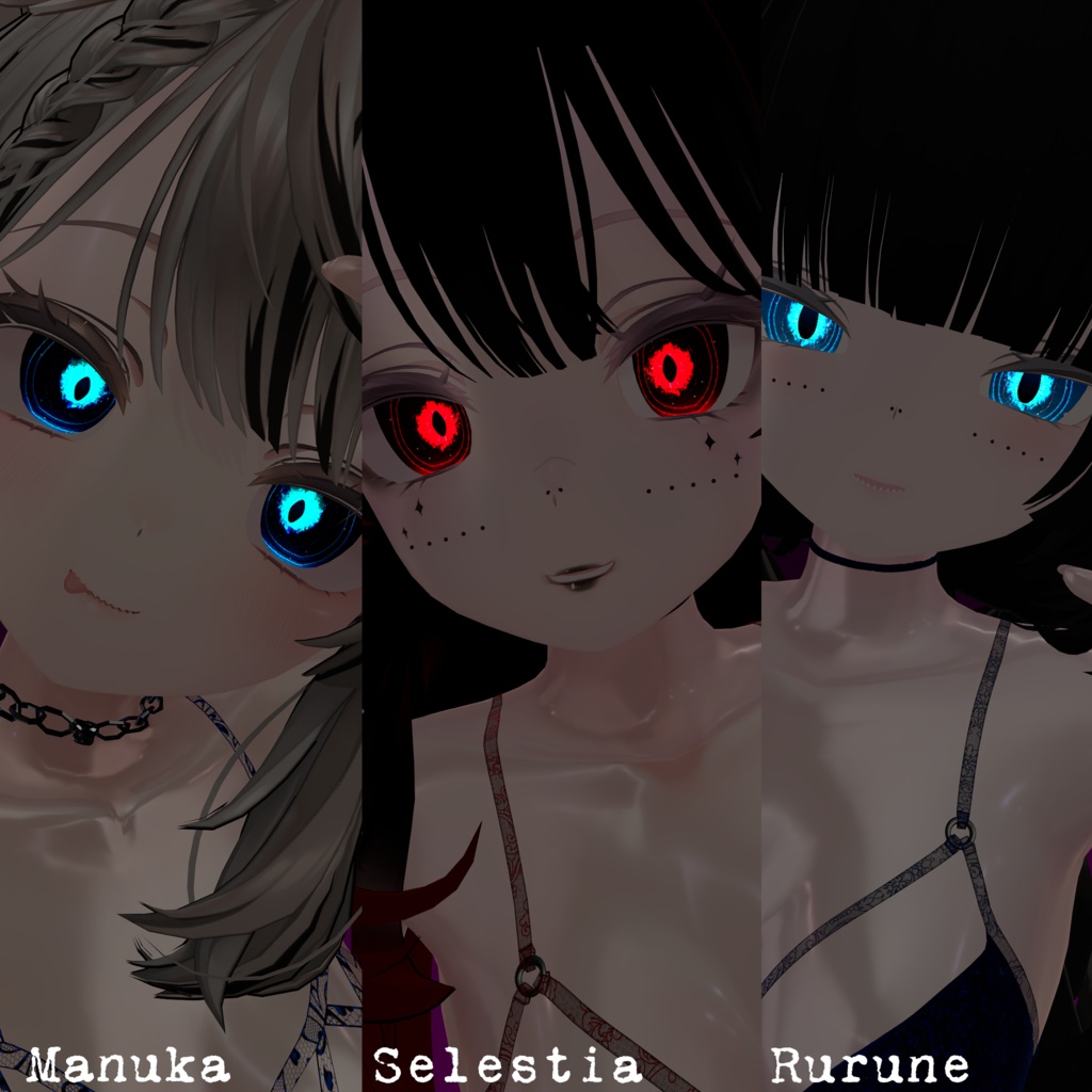 Oasis Vision ♥ VRChat瞳テクスチャ ♥ 10アバター対応