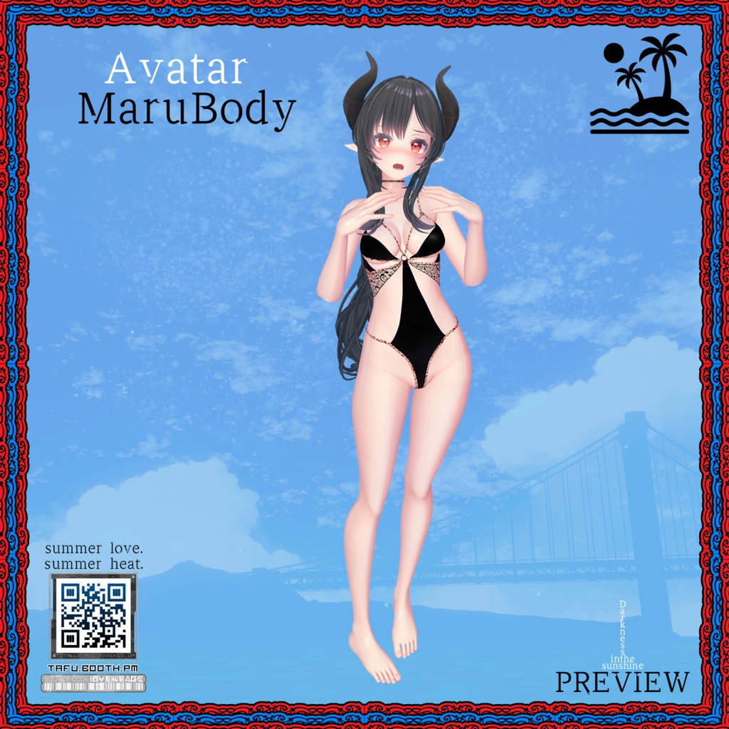 Lovewear B|VRChat ビキニ衣装 ❤️🔥10アバター対応