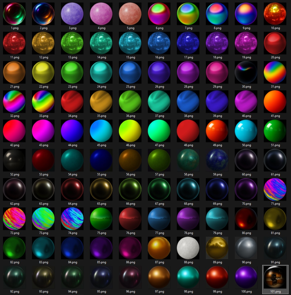 [無料] 100 Matcap Collection 3 ❤️‍🔥 商用利用可 ❤️‍🔥 TafuStore ❤️‍🔥 缩略图 2