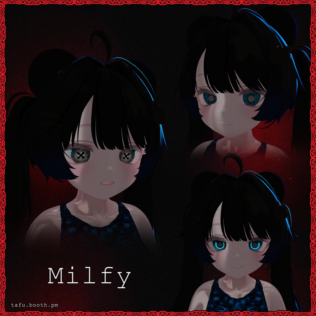 Swarm Vision ♥ VRChat 瞳テクスチャ ♥ 19アバター対応