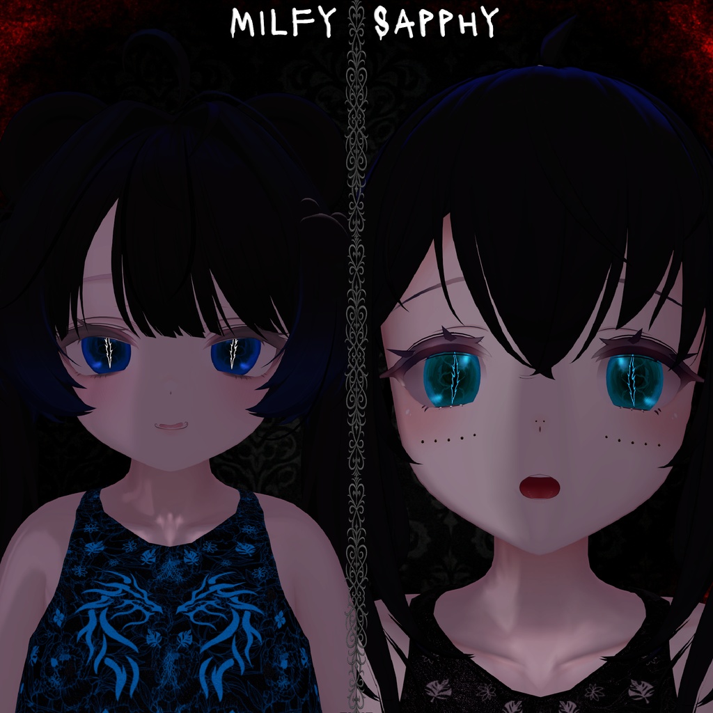 Abyssal Vision ♥ VRChat 瞳テクスチャ ♥ 19アバター対応 ♥ Eye Texture