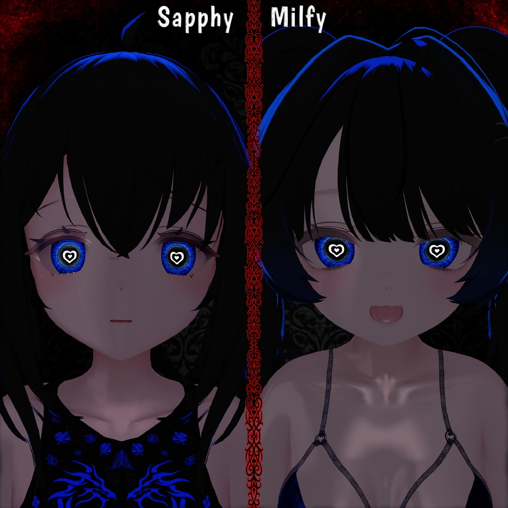 Lovestruck Vision ♥ VRChat 瞳テクスチャ ♥ 19アバター対応 ♥ Eye Texture