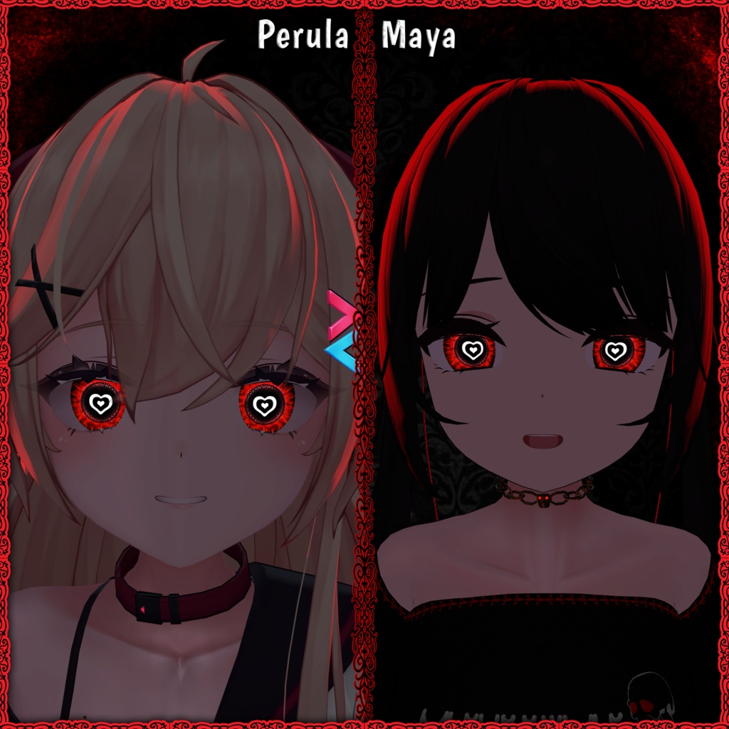 Lovestruck Vision ♥ VRChat 瞳テクスチャ ♥ 19アバター対応